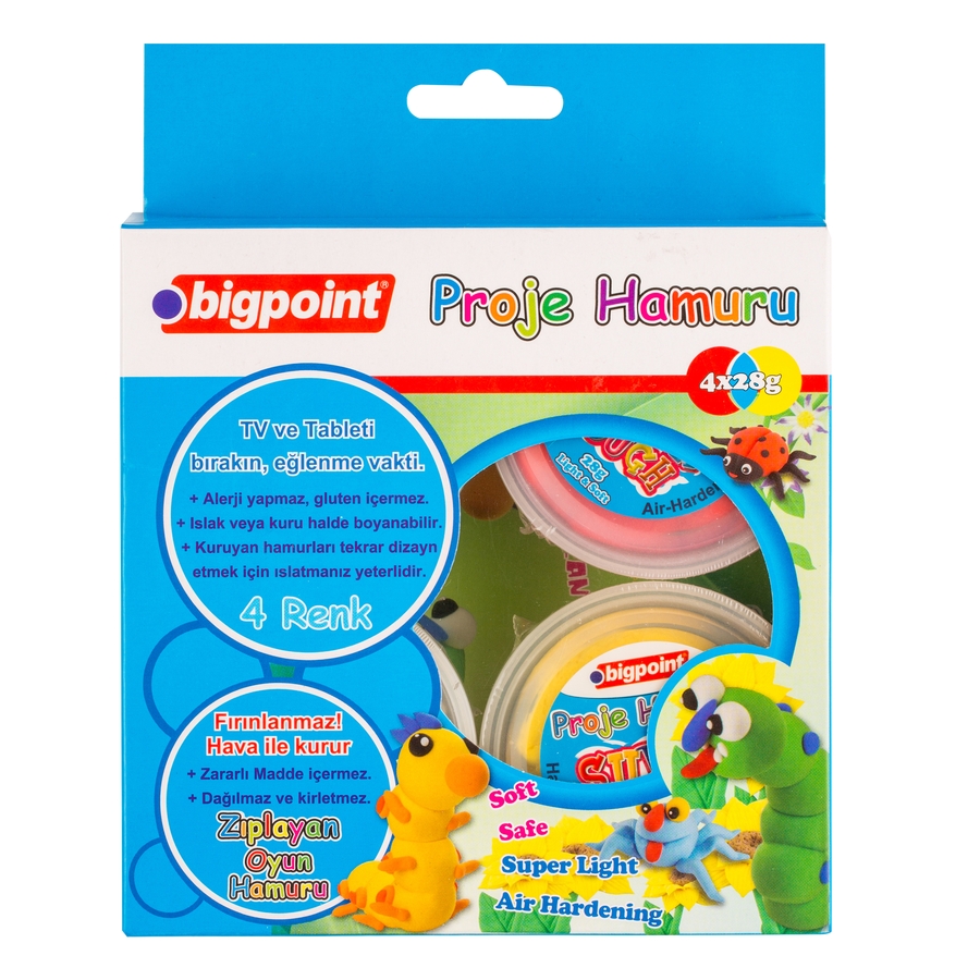 Bigpoint Proje Hamuru 4 Renk x 28 Gram