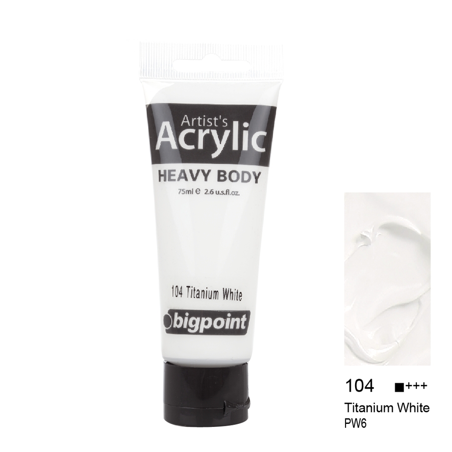 Bigpoint Akrilik Boya 75 ml Titanium White 104