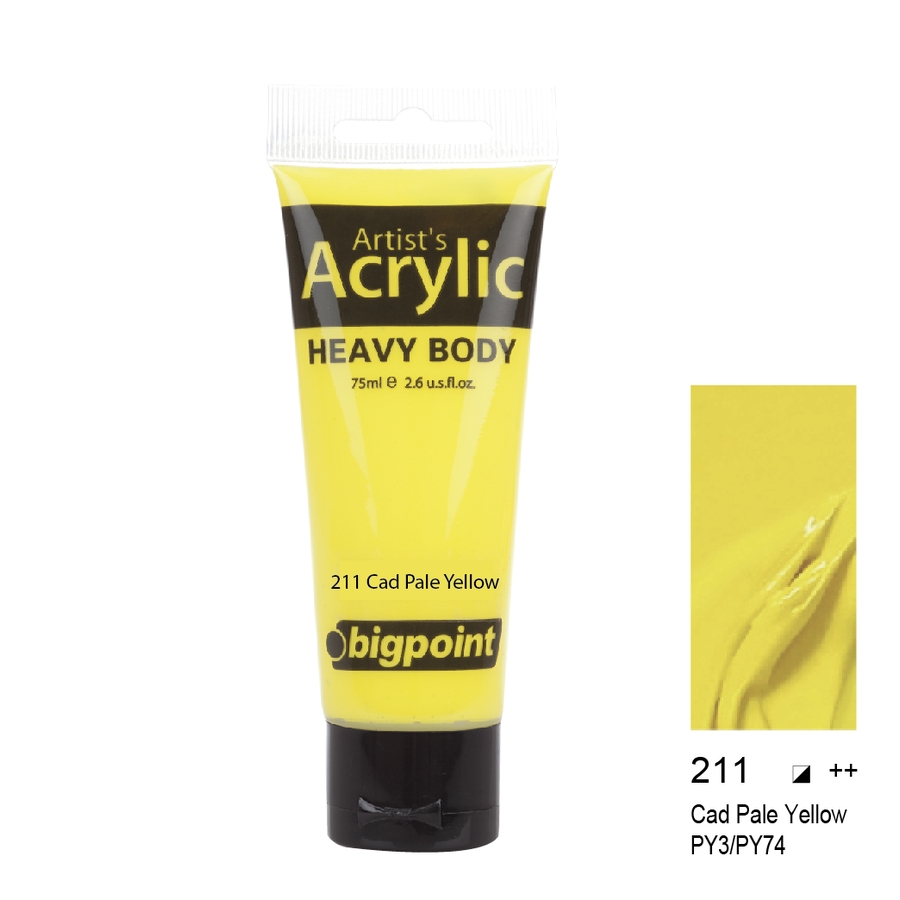 Bigpoint Akrilik Boya 75 ml Cad Pale Yellow 211