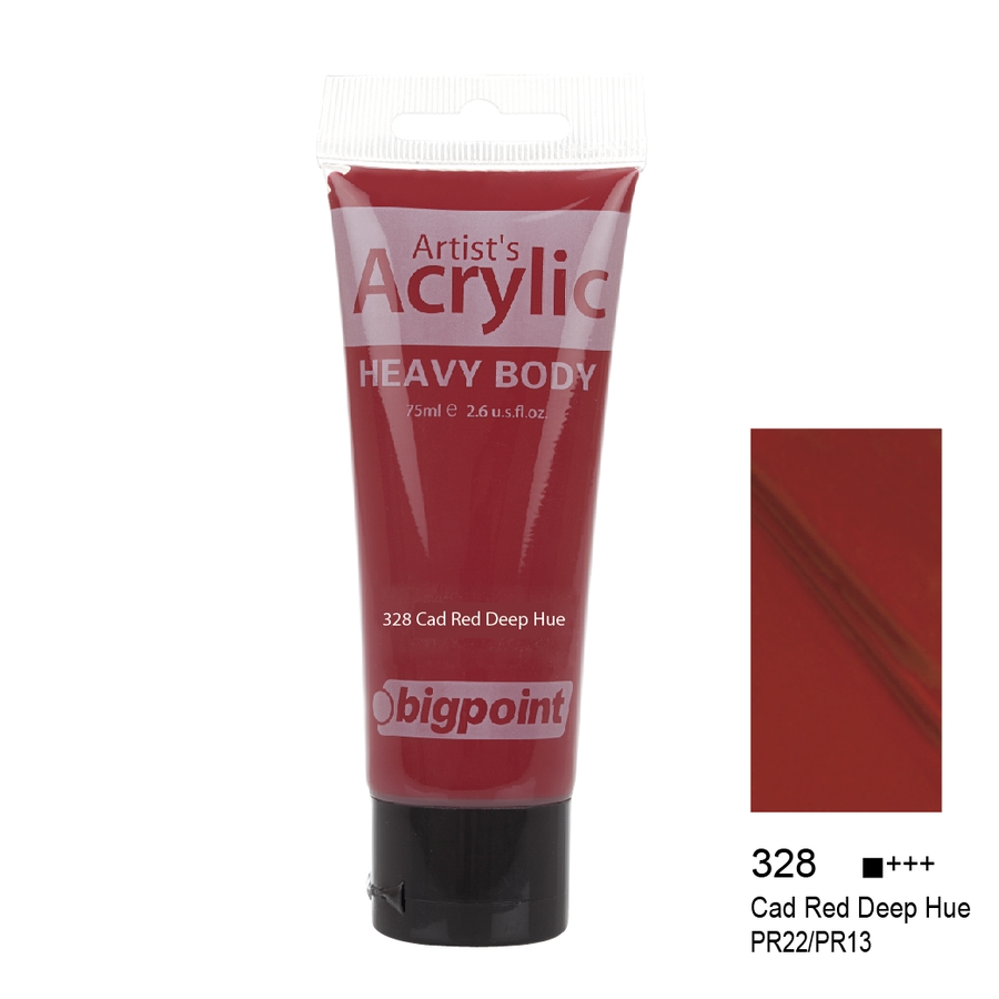 Bigpoint Akrilik Boya 75 ml Cad Red Deep Hue 328