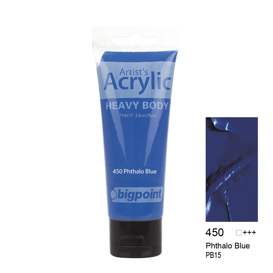 Bigpoint Akrilik Boya 75 ml Phthalo Blue 450