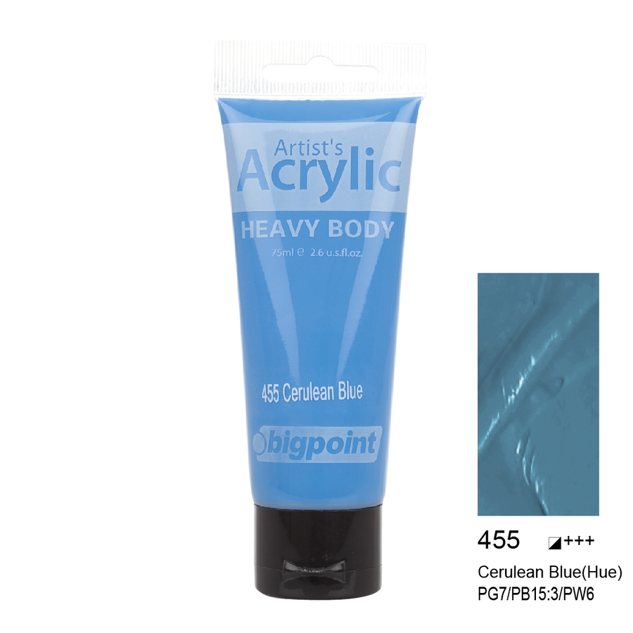 Bigpoint Akrilik Boya 75 ml Crulean Blue 455