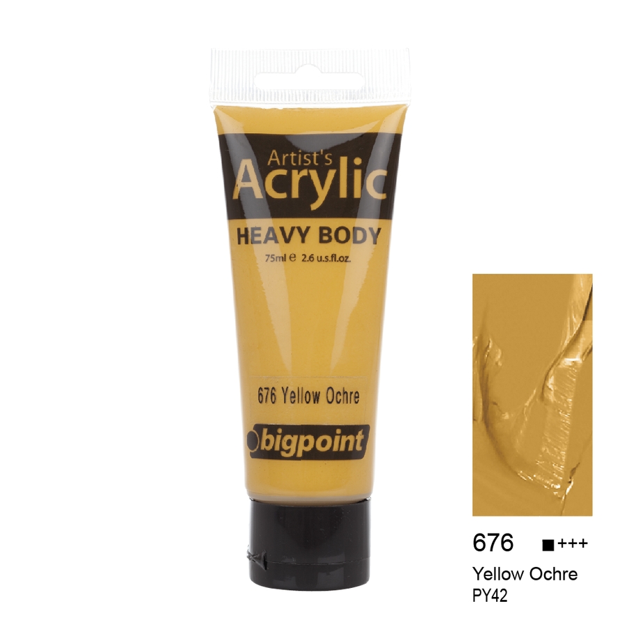 Bigpoint Akrilik Boya 75 ml Yellow Ochre 676