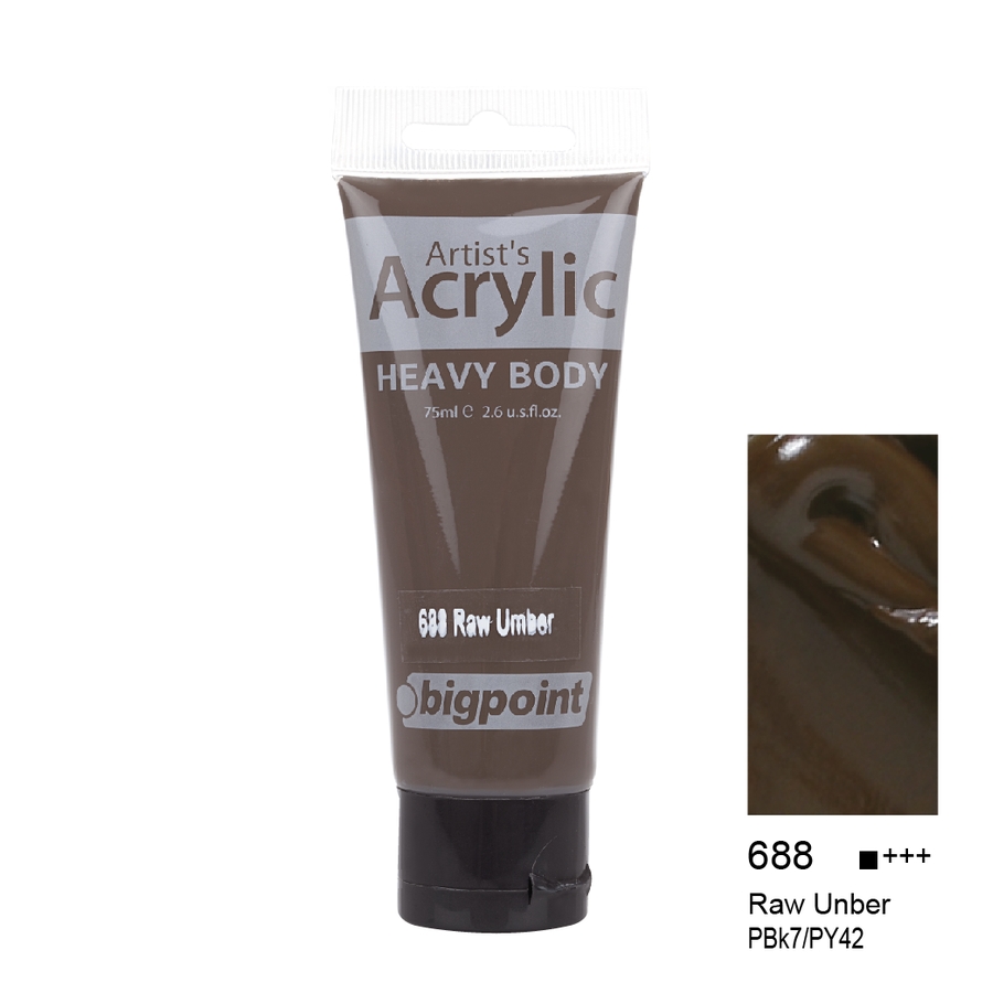 Bigpoint Akrilik Boya 75 ml Raw Umber 688