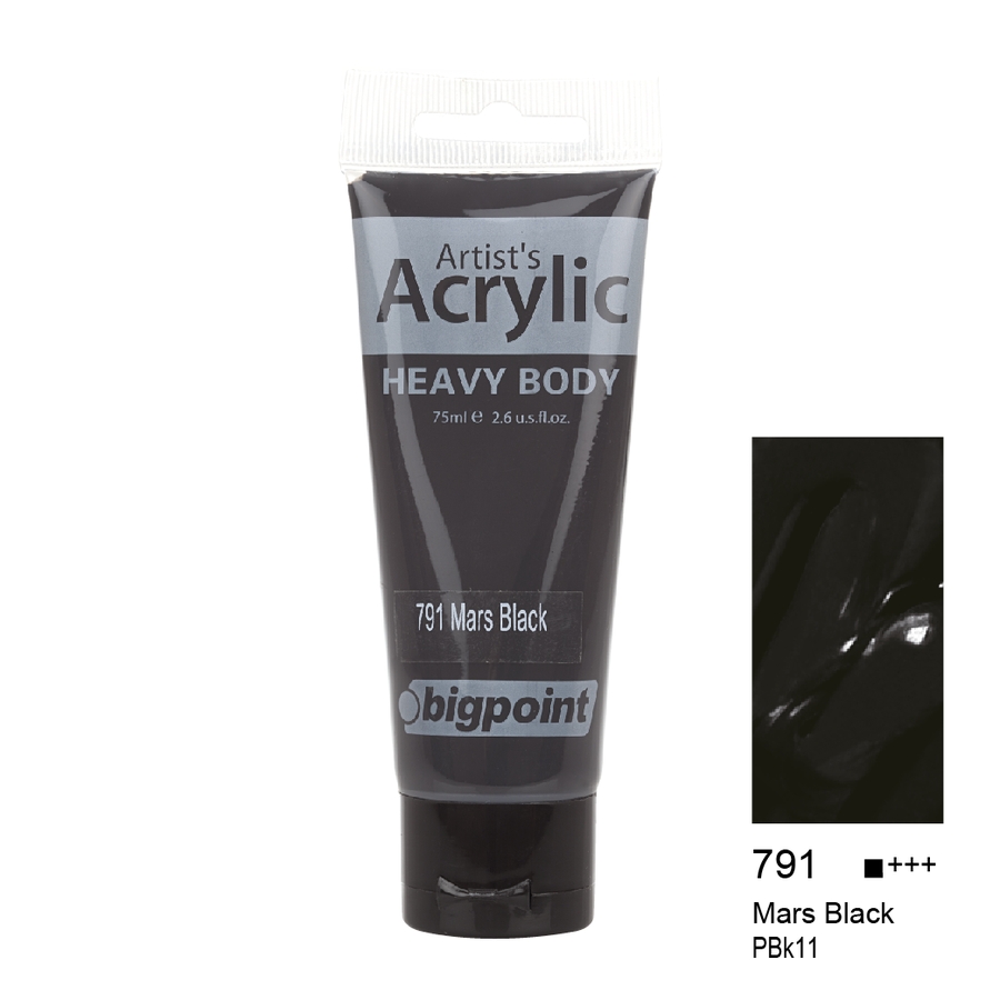 Bigpoint Akrilik Boya 75 ml Mars Black 791