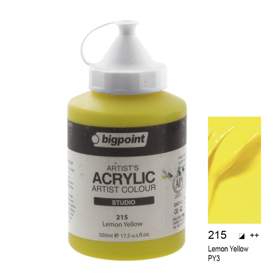 Bigpoint Akrilik Boya 500 ml Lemon Yellow 215