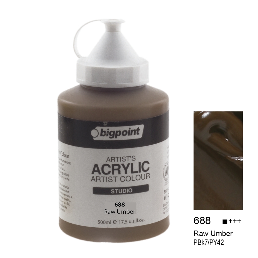 Bigpoint Akrilik Boya 500 ml Raw Umber 688