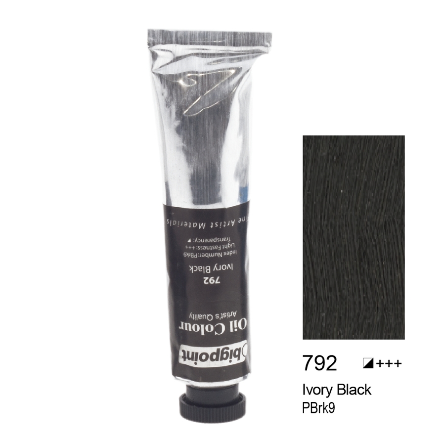 Bigpoint Yağlı Boya 200 ml Ivory Black 792