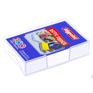Acrylic Cube Holder with White Paper Sheets 100x150mm