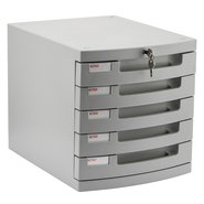 Locking File Cabinet with Five Shelves