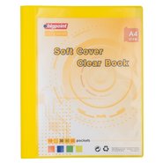 Soft Cover Clear Book 10 Clear Pages Yellow