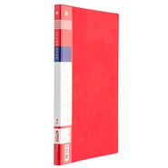 Display Book 20 Clear Pages Red