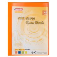 Soft Cover Clear Book 30 Clear Pages Orange