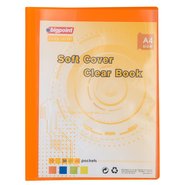 Soft Cover Clear Book 40 Clear Pages Orange