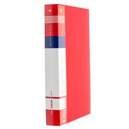 Display Book 60 Clear Pages Red