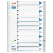 PP 11 Holes Subject Dividers 12-Tab (1-12)