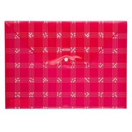 PP Patterned Envelope Bag A4 Red