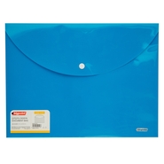 Lolly Snap Envelope Bag A4 Blue