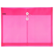Envelope Bag with Bellow and String / Red