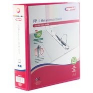 PP+Paperboard D-2 Ring View Binder 7cm Red