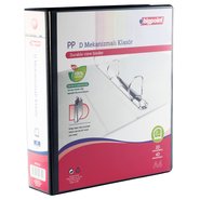 PP+Paperboard D-2 Ring View Binder 7cm Black