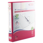 PP+Paperboard D-4 Ring View Binder 5cm Red