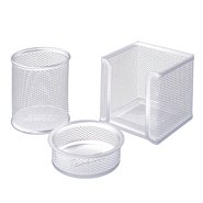 Mesh Stationery Set of 3 Pcs White