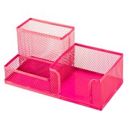 Mesh Stationery Set of 3 Dividers Pink