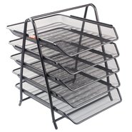 Mesh Five Tiered File Tray Black