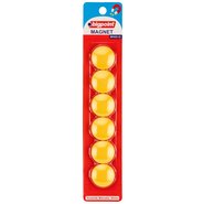 Magnet 30mm (6 Yellow/Blister)