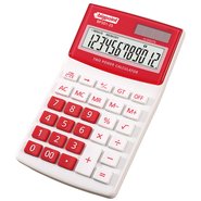 Desktop Electronic Calculator 12 Digits Red