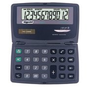 Hand-Held Electronic Calculator 12 Digits Dual Leaf