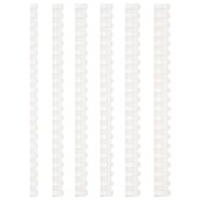 Comb Binding Rings 6mm White (100 Pcs/Box)