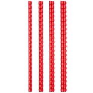 Comb Binding Rings 6mm Red (100 Pcs/Box)