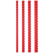 Comb Binding Rings 16mm Red (100Pcs/Box)