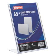 L Shape Card Stand Vertical A5