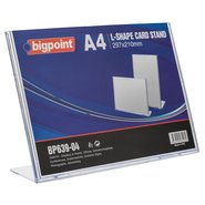 L Shape Card Stand Horizontal A4