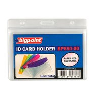 ID Card Holder Hor. with Clear Header 85x55mm