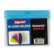 ID Card Holder Hor. with Blue Header 85x55mm