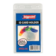 ID Card Holder Ver. with Clear Header 55x85mm