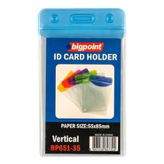 ID Card Holder Ver. with Blue Header 55x85mm