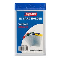 ID Card Holder Ver. with Blue Header 55x85mm