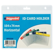 ID Card Holder Horizontal Clear 105x74mm