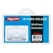 ID Card Holder Hard Horizontal Clear 90x55mm