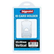 ID Card Holder Hard Vertical Clear 55x90mm