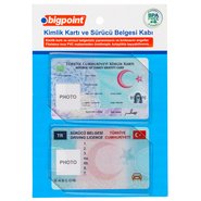 PVC ID Card Holder Soft Horizontal Clear 86x54mm Blister