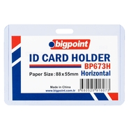 ID Card Holder Horizontal 88x55mm Clear