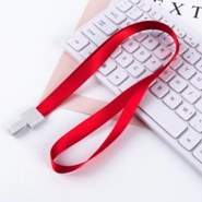 ID Badge Holder Lanyard Red (50 Pcs/Pack)