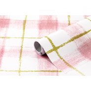 PVC Self Adhesive Roll 2m Plaid No:76