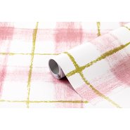 PVC Self Adhesive Roll 2m Plaid No:76